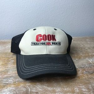 Vintage Cook Tractor Parts Snapback Trucker Hat